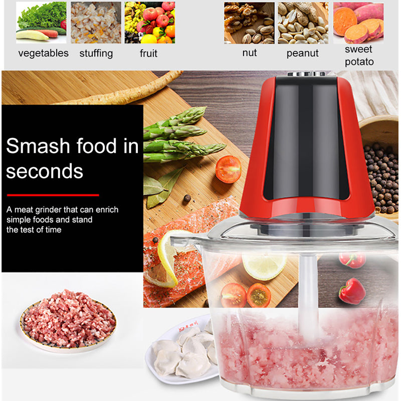 Dainzusyful Procesador de Alimentos Eléctrico 3 en 1 – Licuadora, Picadora y Molinillo de Carne