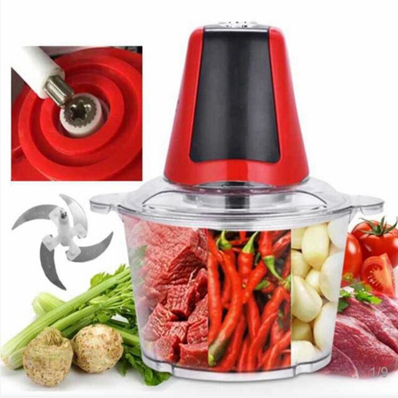 Dainzusyful Procesador de Alimentos Eléctrico 3 en 1 – Licuadora, Picadora y Molinillo de Carne