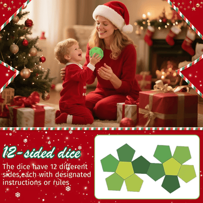 ⏰Last 4 hours Sale: Save 49%-🔥Hilarious Christmas Gift Exchange Party GameDice