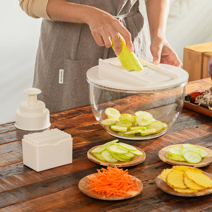 Vinsani Centrifugadora de Ensaladas y Cortador de Verduras Multifuncional
