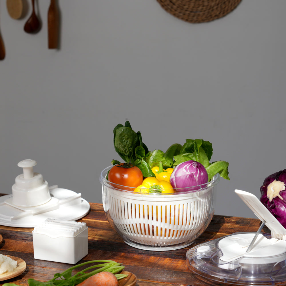 Vinsani Centrifugadora de Ensaladas y Cortador de Verduras Multifuncional