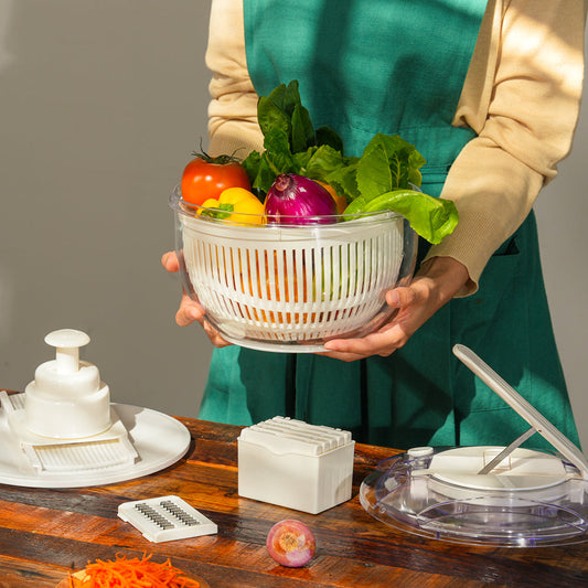 Vinsani Centrifugadora de Ensaladas y Cortador de Verduras Multifuncional