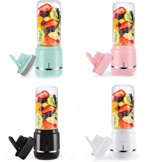 Licuadora Portátil USB – Vaso de Vidrio de 400ml, Recargable, Ideal para Viajes