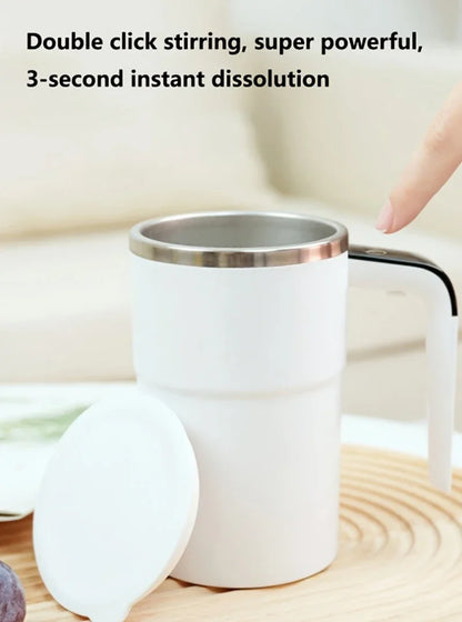 Taza Eléctrica con Agitación Magnética, Tapa y Pantalla Digital