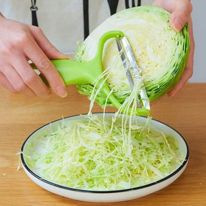 Home Kitchen Tools - Cabbage and Vegetable Slicer/Grater, also for Salad, Potato, Melon, Carrot, Cucumber - Ideal for Quick and Easy Shredding at Home