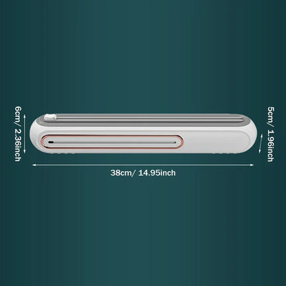 Magnetic Refillable Wrap Dispenser With Cutter - Kitchen Tool for Plastic Wrap, Tin Aluminum Foil, Film Wrap - Ideal for Efficient Food Storage and Easy Cutting