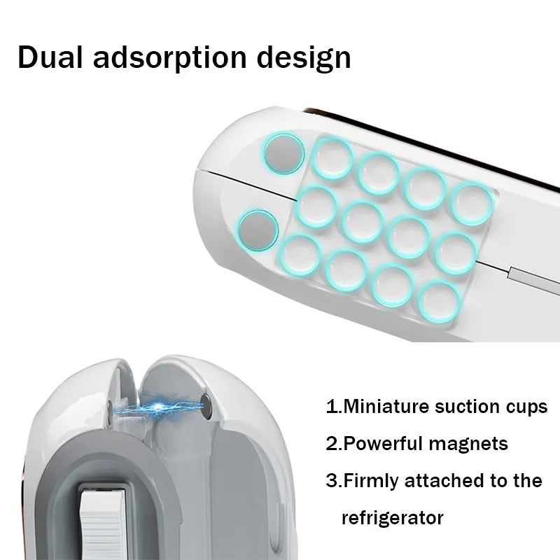 Magnetic Refillable Wrap Dispenser With Cutter - Kitchen Tool for Plastic Wrap, Tin Aluminum Foil, Film Wrap - Ideal for Efficient Food Storage and Easy Cutting