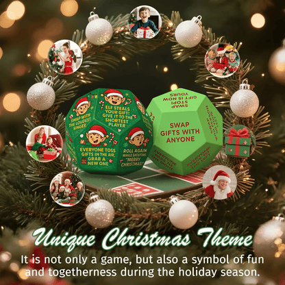 ⏰Last 4 hours Sale: Save 49%-🔥Hilarious Christmas Gift Exchange Party GameDice