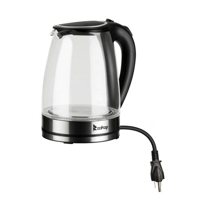 Hervidor Eléctrico de Vidrio Transparente 1.8L con Luz LED
