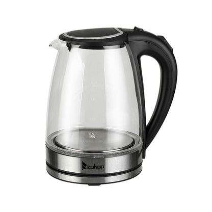Hervidor Eléctrico de Vidrio Transparente 1.8L con Luz LED