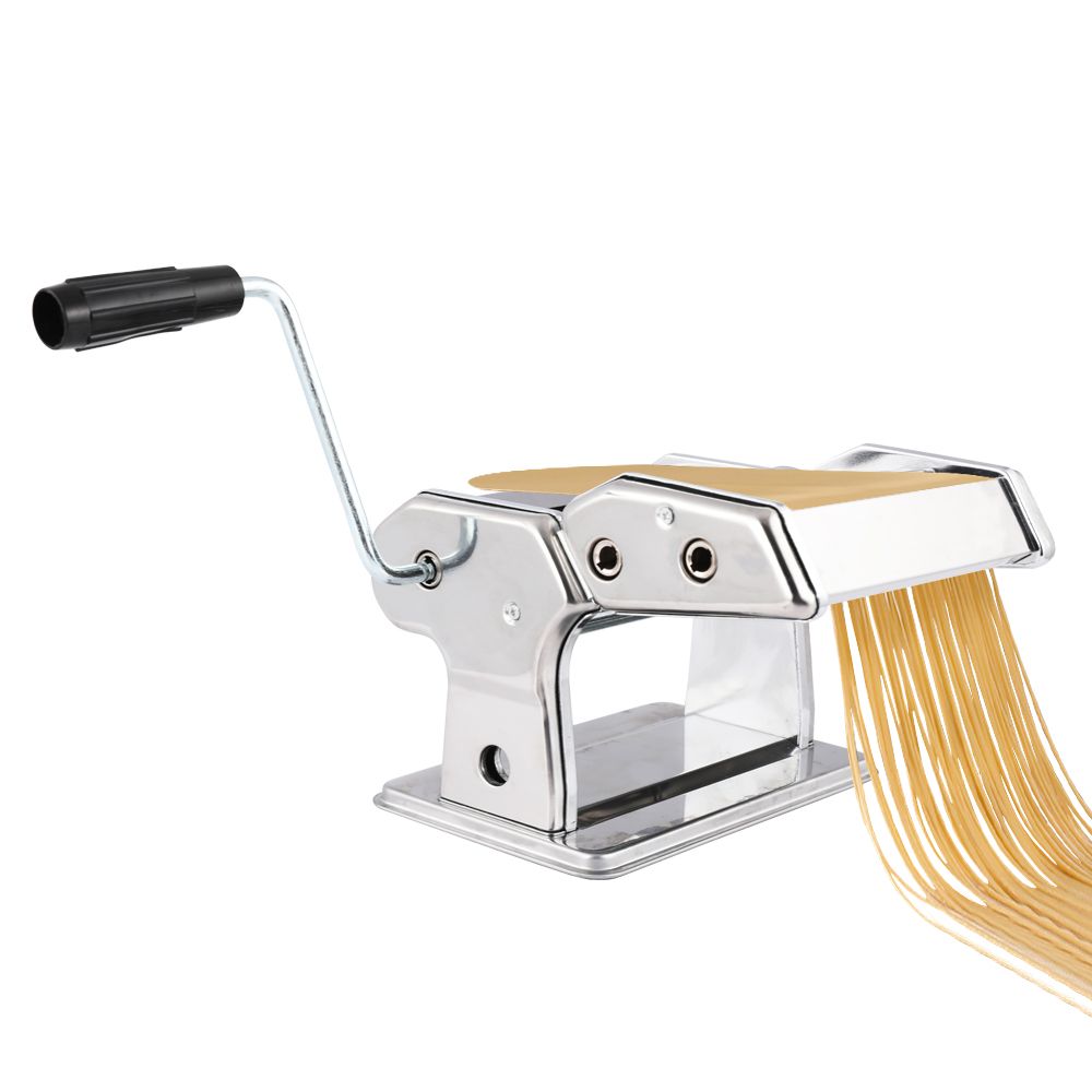 Máquina Manual para Hacer Pasta Casera de Acero Inoxidable – Ajustable 2 en 1
